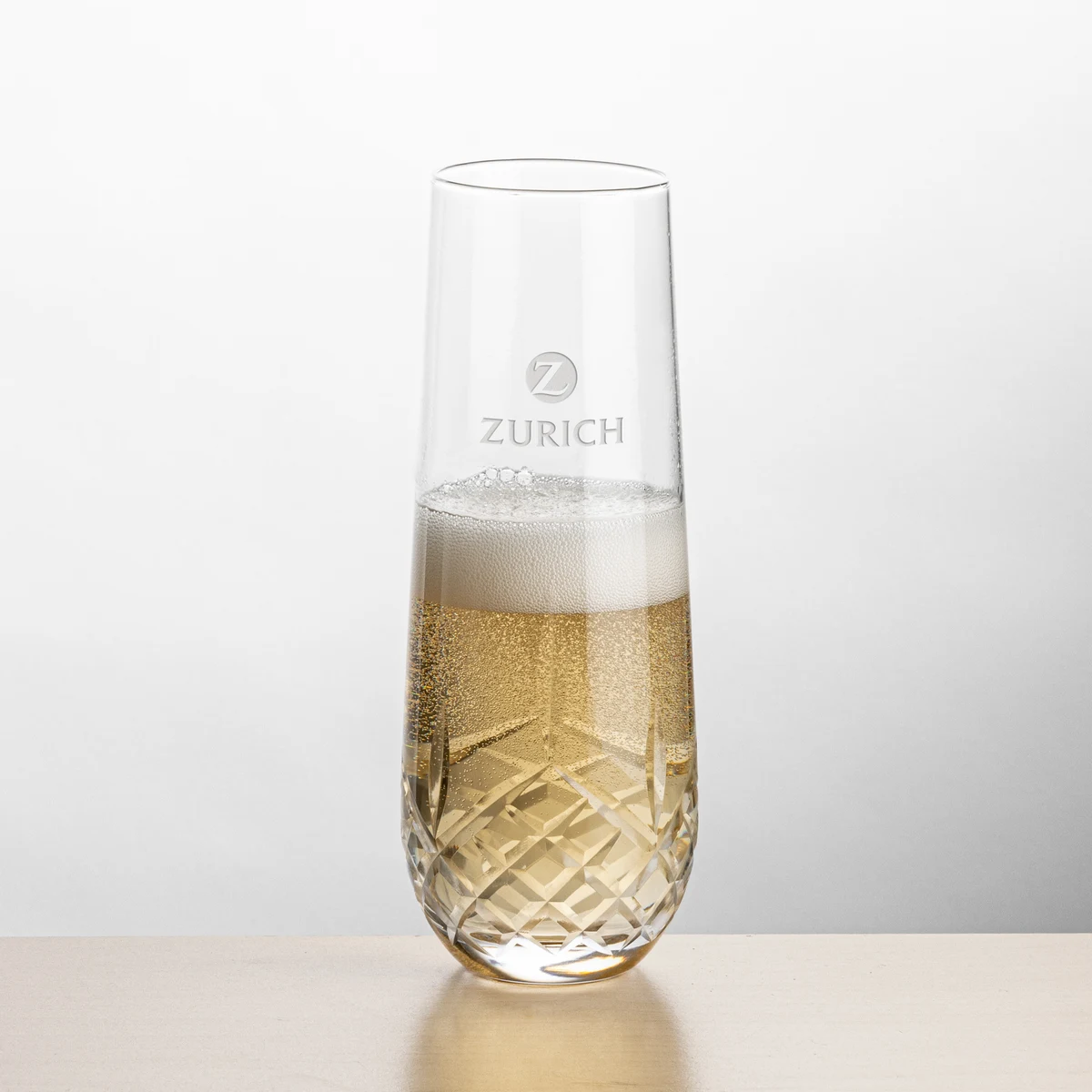 Templeton Stemless Flute - Deep Etch 1