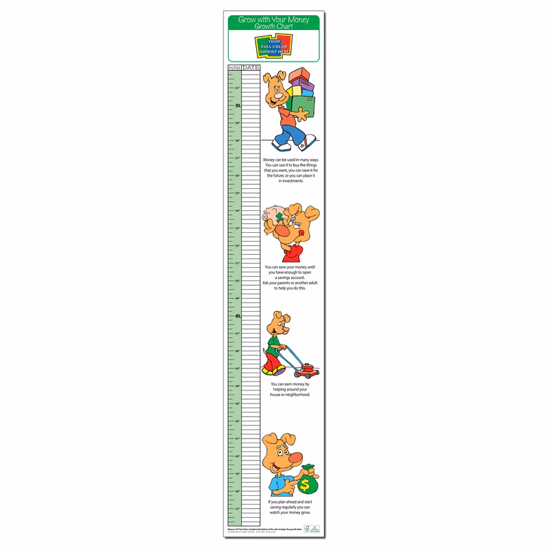 GROWTH CHART - Grow with your Money Children's Growth Chart
