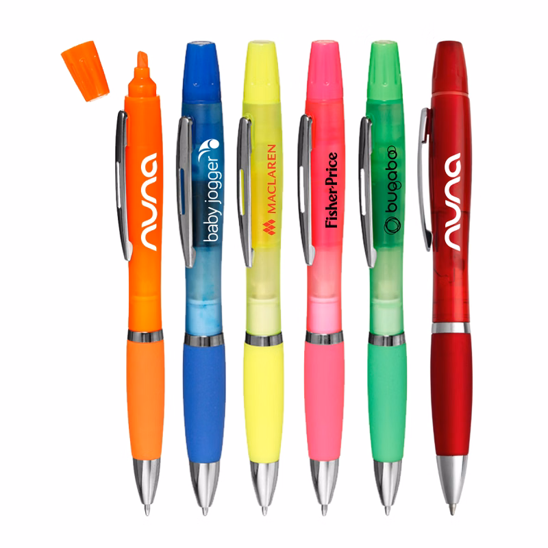 Union printed, Frosted Highlighter Twist Pen