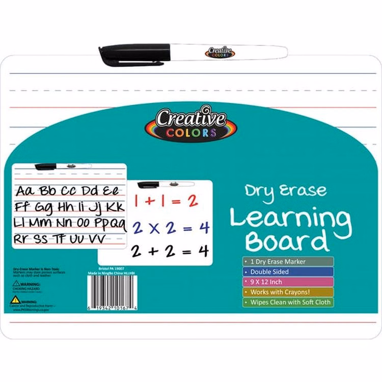 Dry Erase Boards - 9" x 12" Marker Included