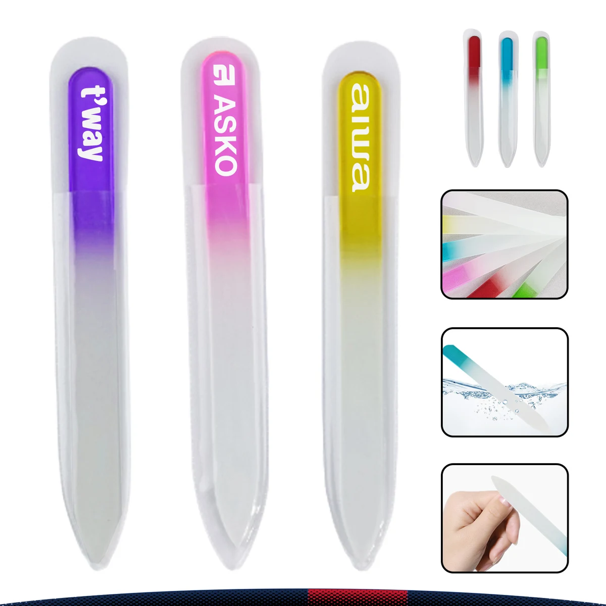 Glass Nail Files with PVC Bag 1