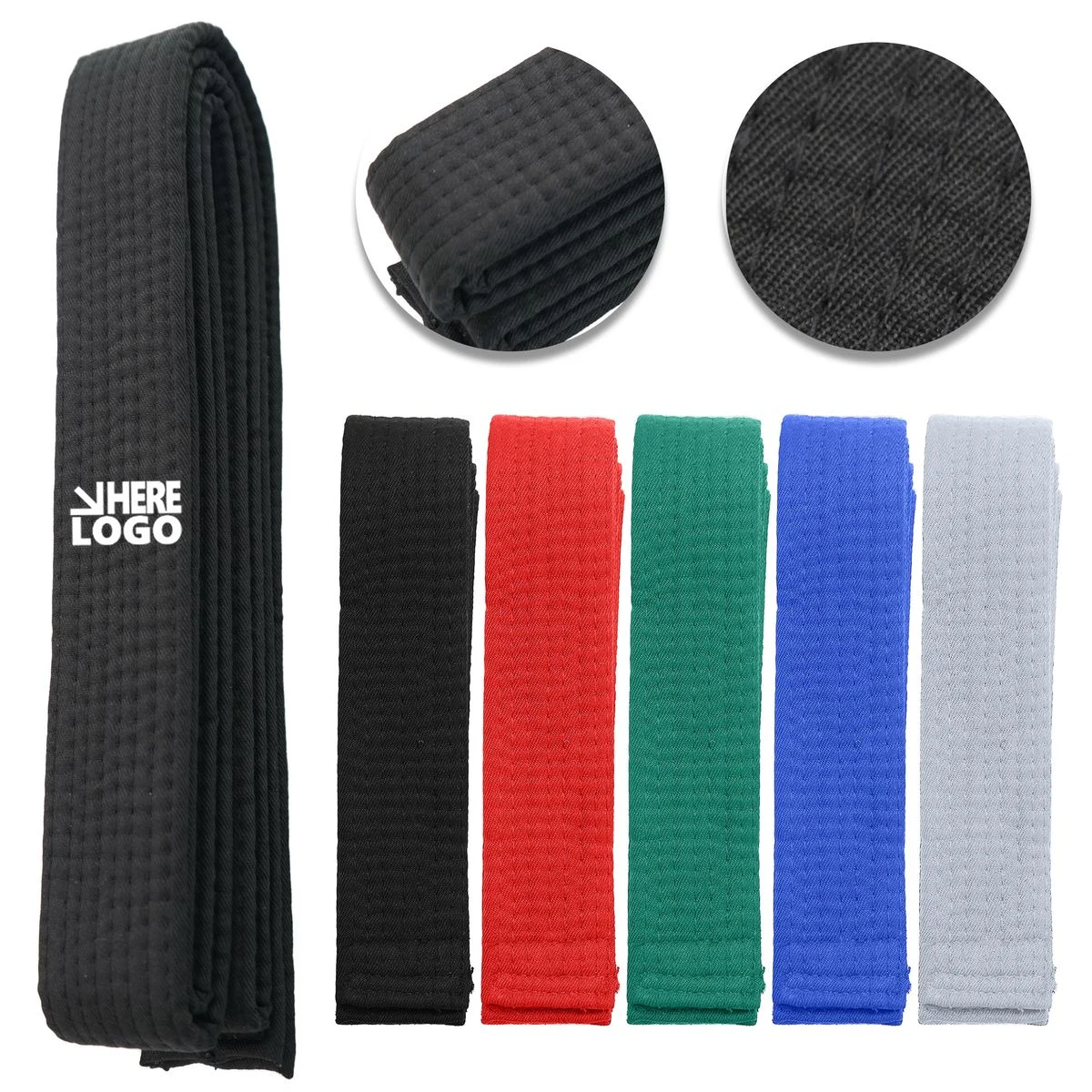Martial Arts Belt Embroidered 220cm Judo And Karate Training Wrap 1