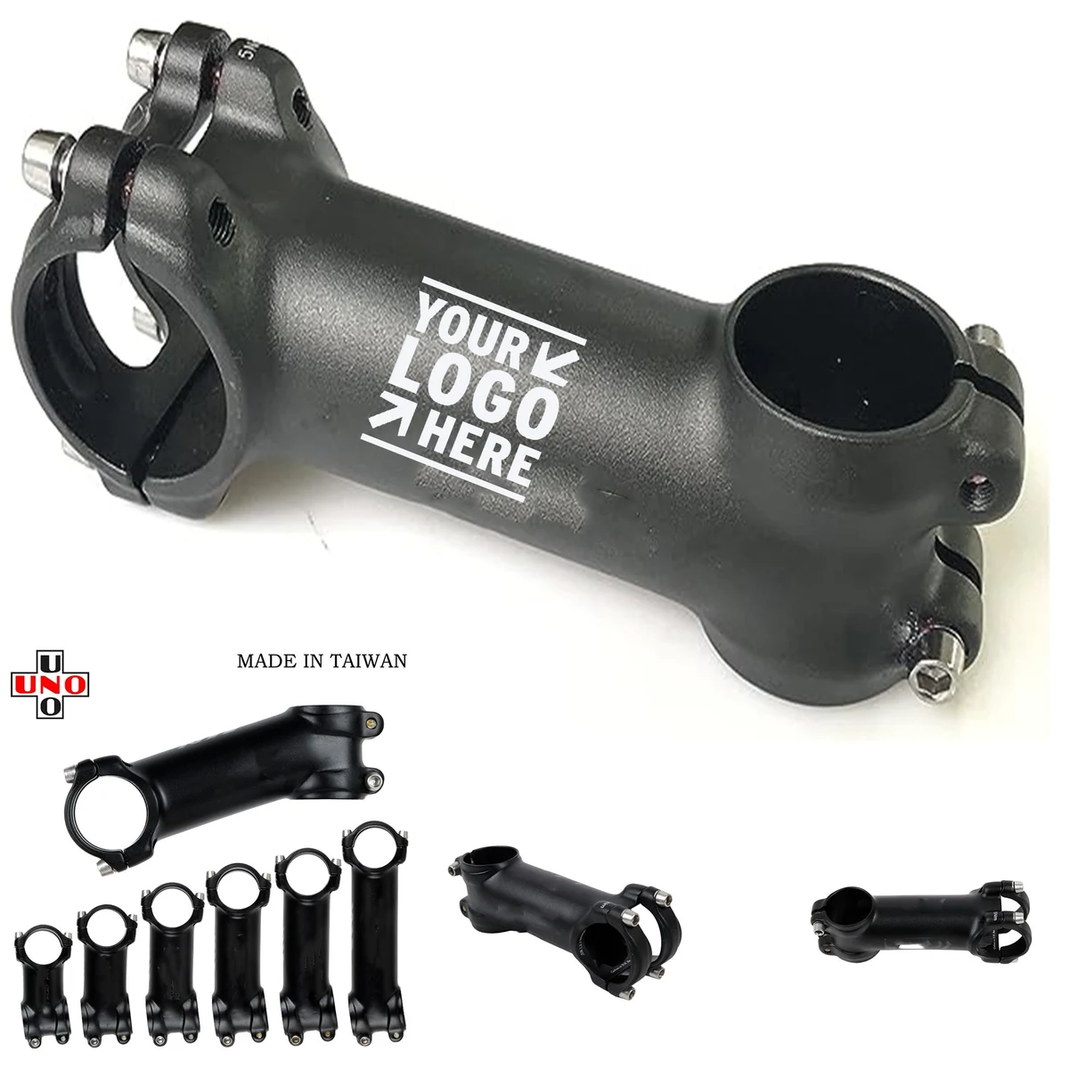 Mountain Bike Stem Bicycle Handlebar Riser Aluminum Alloy 7 Degree Bicycle Steerer 1