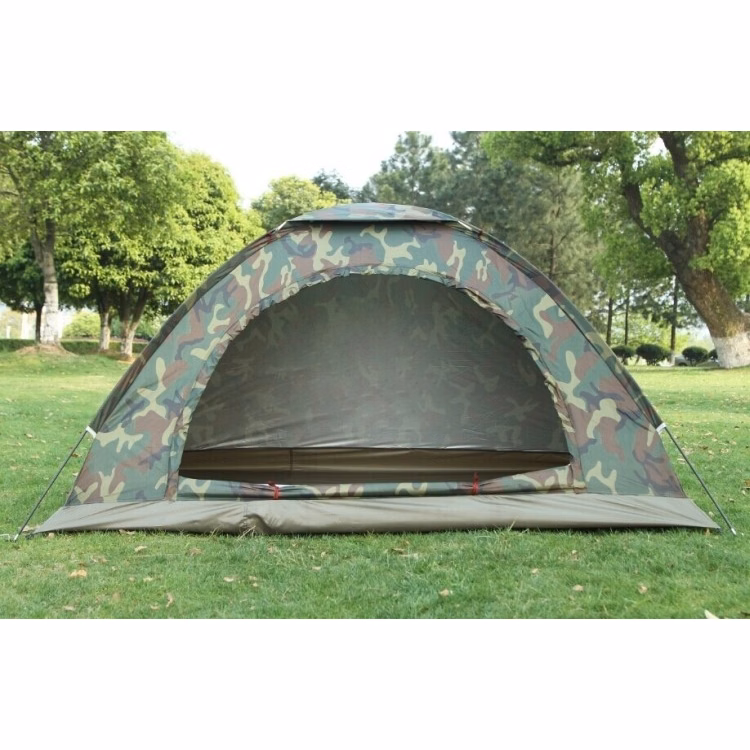 Our camo tent made by 210D polyester,it can be waterproof,easy to carry for outdoor