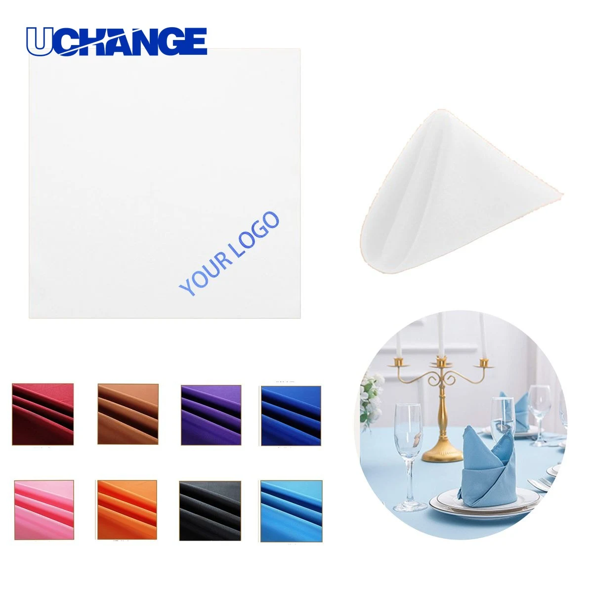 Embroidered Cloth Napkins for Dining, Weddings, and Events 1