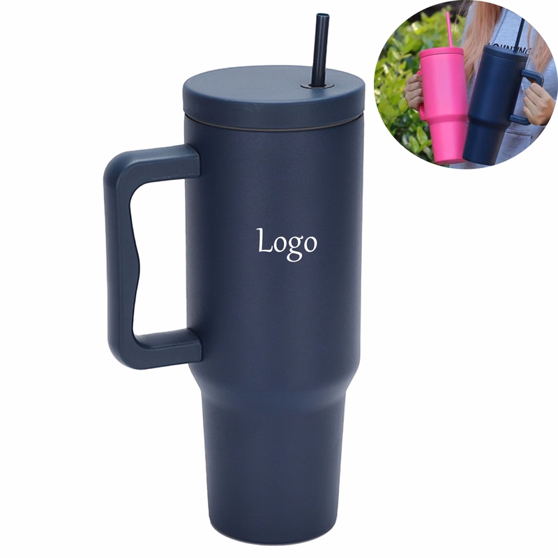 Large Capacity Travel Cup with Straw