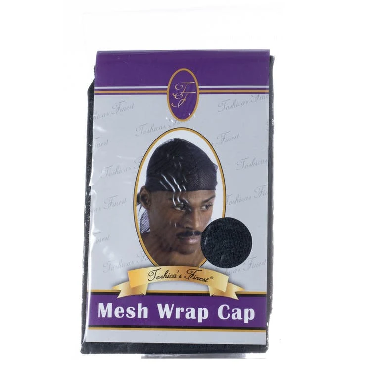 Mesh Wrap Caps - Black 1