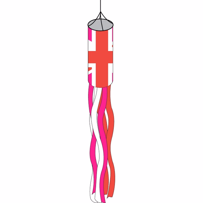England Pink Windsock