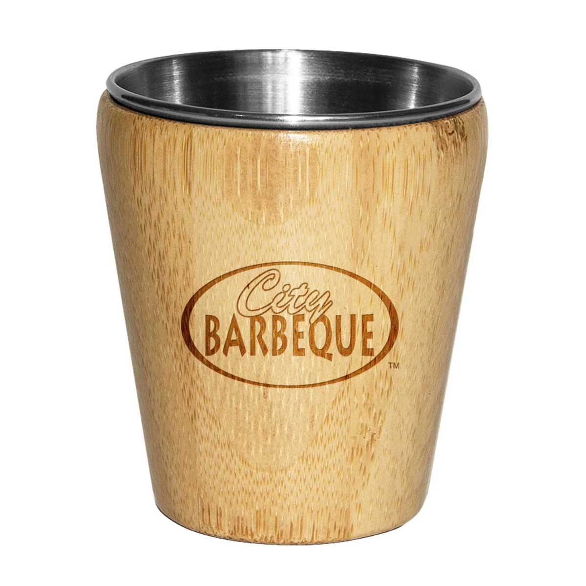 Bamboo and Stainless Steel Shot Glass 1