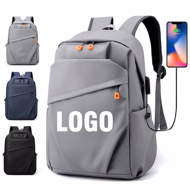 Custom Waterproof Laptop Backpack with USB Charging Port