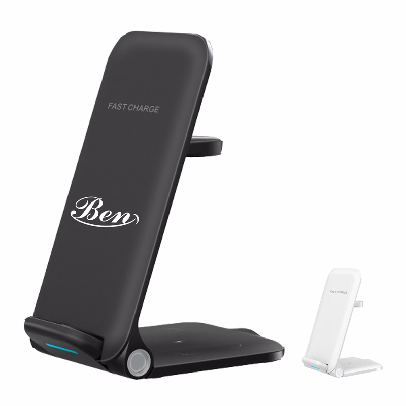 3 in 1 Foldable Wireless Charger Phone Stand