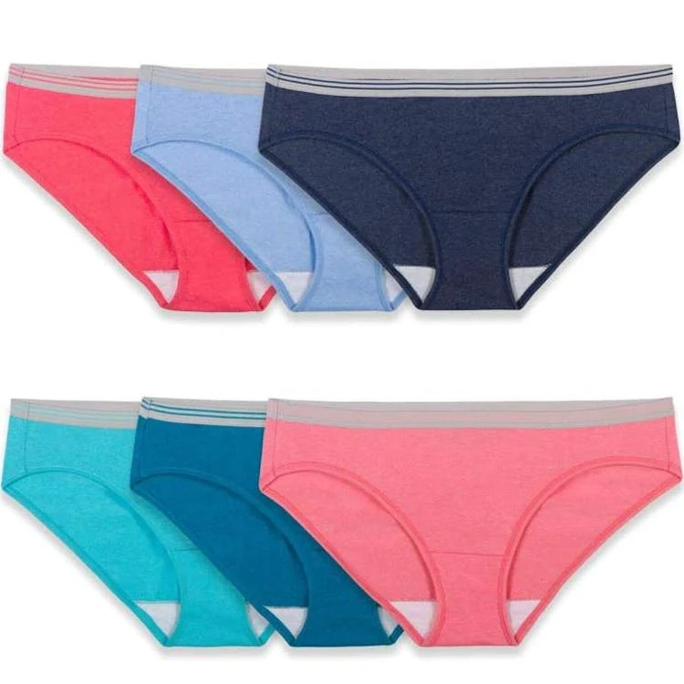 Fruit of the Loom Ladies Low-Rise Hipster Panty - Size 9 6pk 1