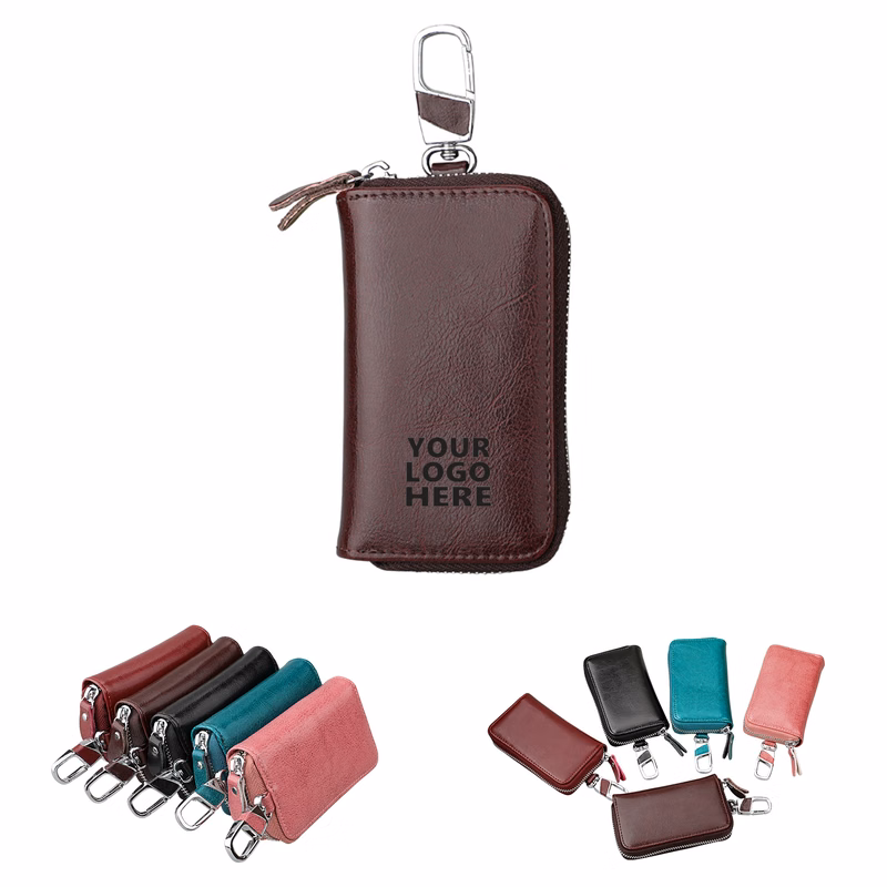 Leather Car Keychain Holder Case