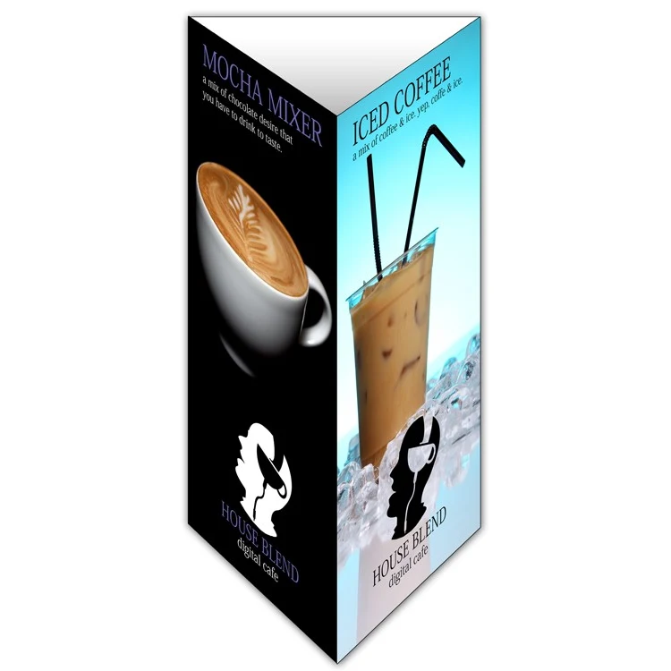 Table Tent 3-Sided - UV Coated (1S) (4.125x8.5 - Folded) 1