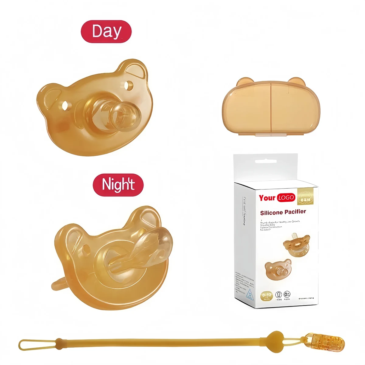 Assembly Liquid Silicone Soothing Pacifier 1