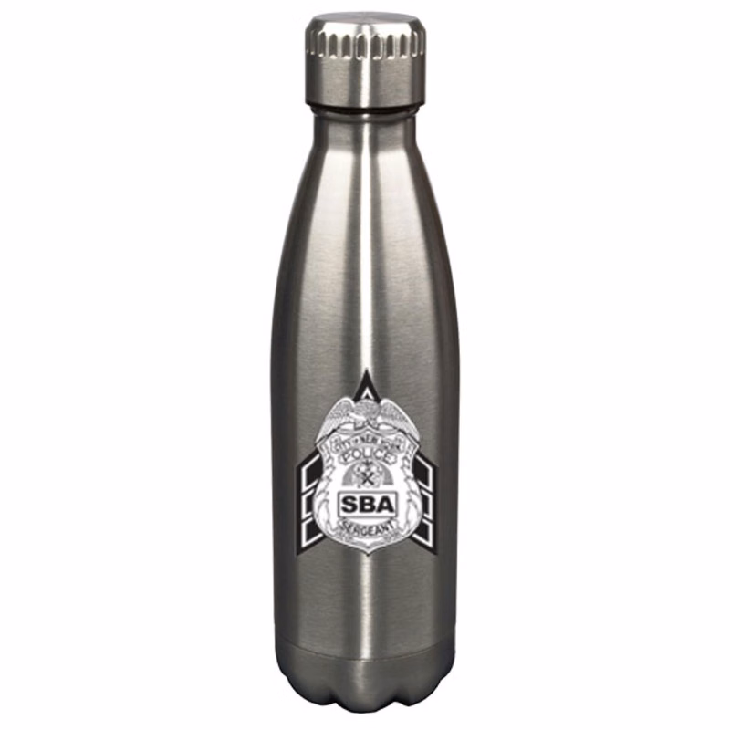 17 oz Glacier Brushed Stainless Steel Vacuum Insulated Double Wall Sports Water Bottle