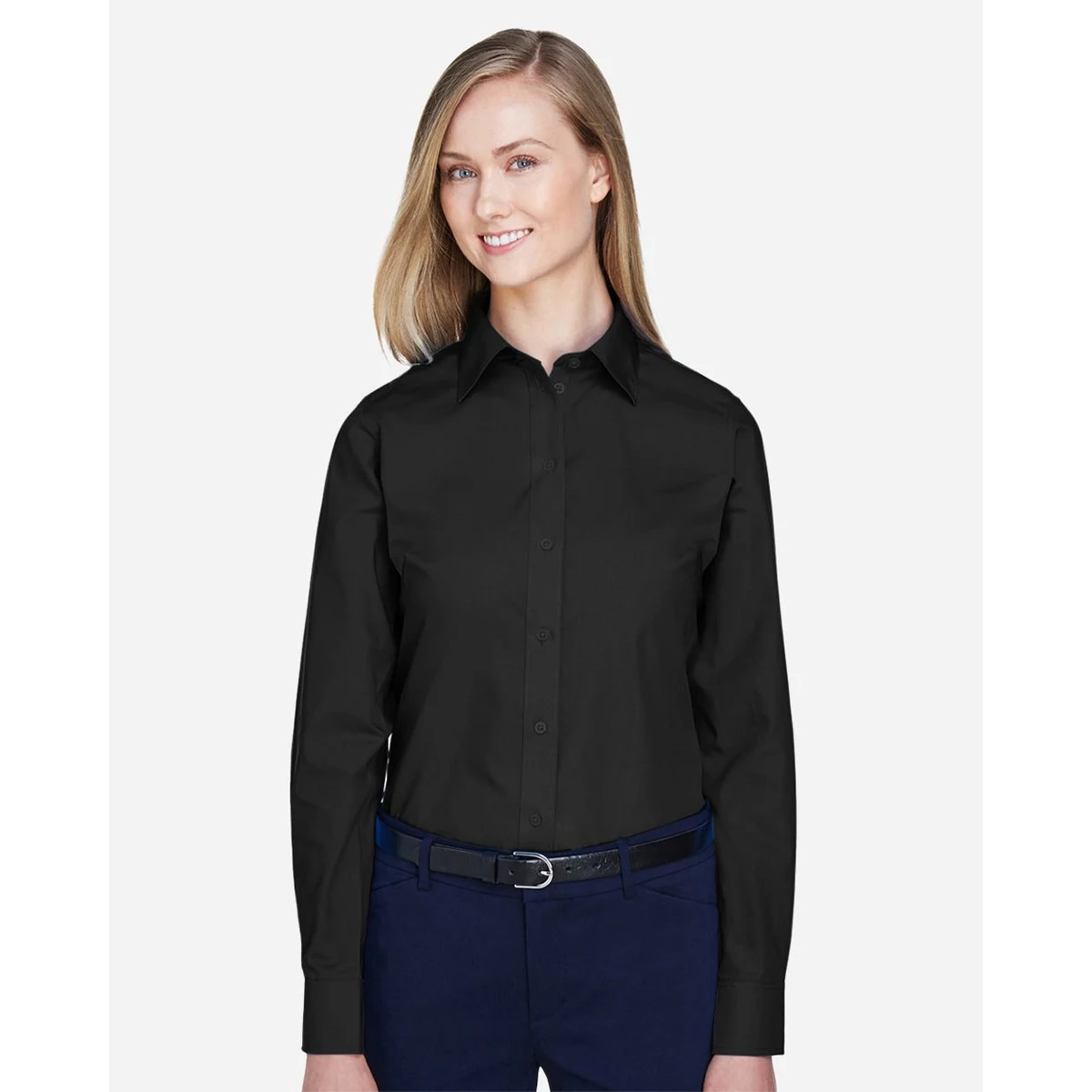 Women's Crown Collection® Broadcloth Woven Dress Shirt - D620W 1