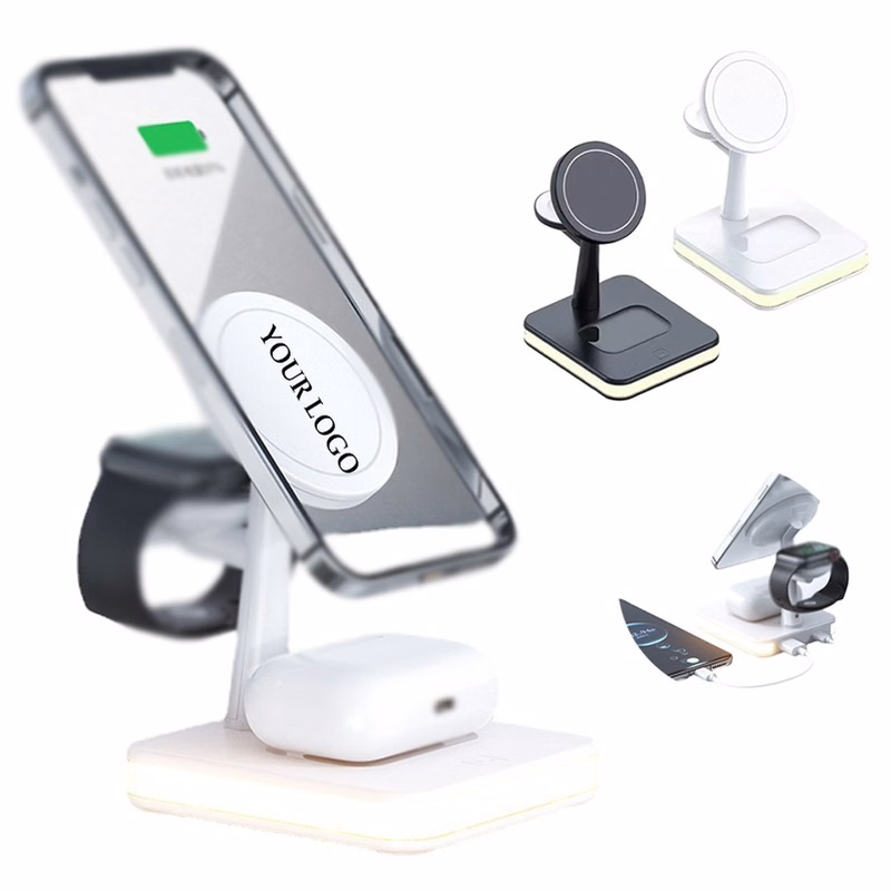 3 In 1 Wireless Charger Stand 25W Magnetic With Light