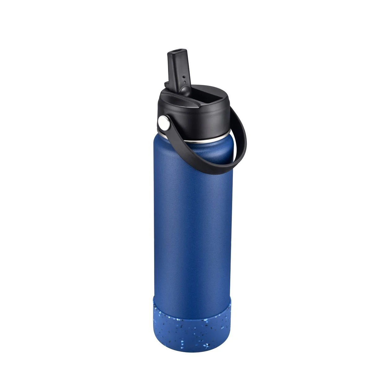 Endura 27 oz Black Vacuum Water Bottle With Silicone Bottom, custom water bottle with logo imprint 1