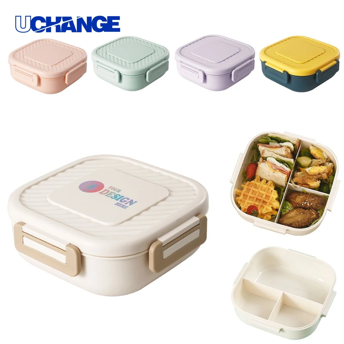 Full Color Printed PP Lunch Box Container 1