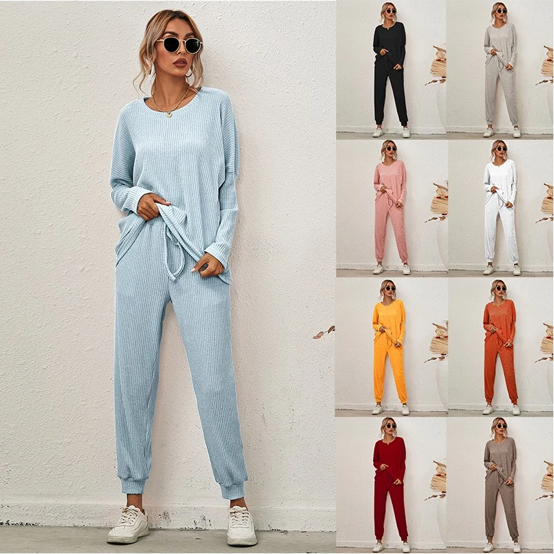Two Piece Spring Lounge Sets Women Clothing 1