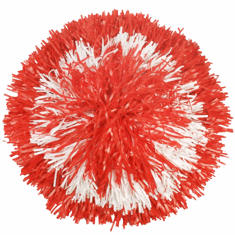 Custom Plastic Classic Cut Bullseye Pom