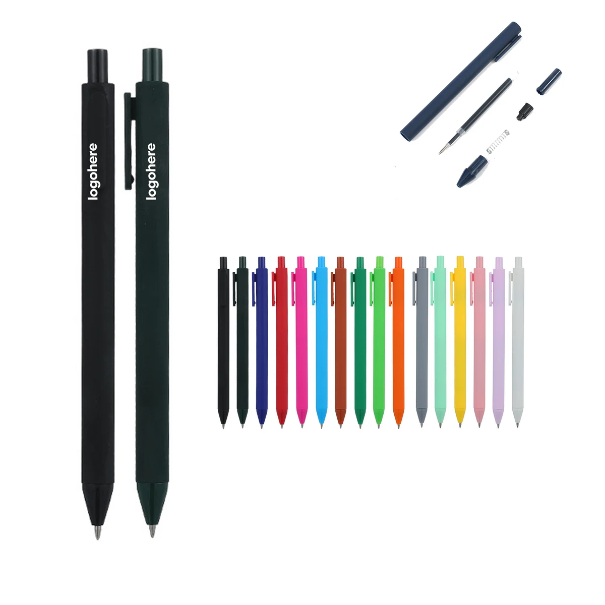 Imprinted Retractable Pen, custom pen with logo imprint 1