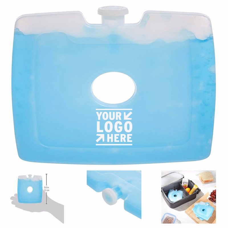 Basics Reusable Small Hard Sided Square Ice Pack