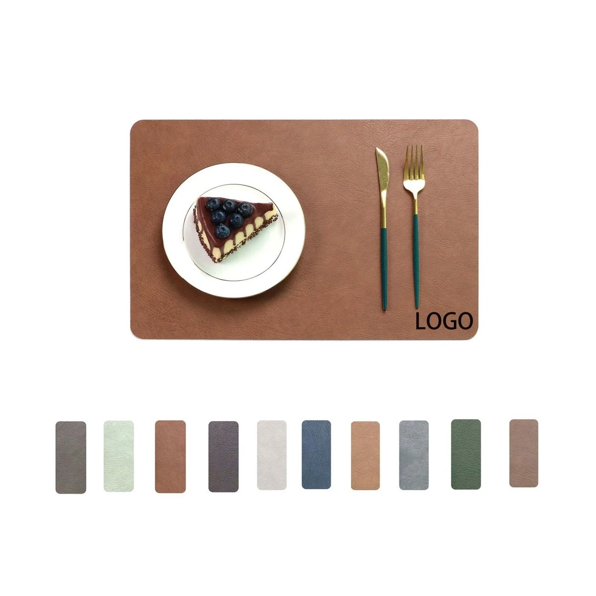 Double-Sided Cowhide Pattern Placemat 1