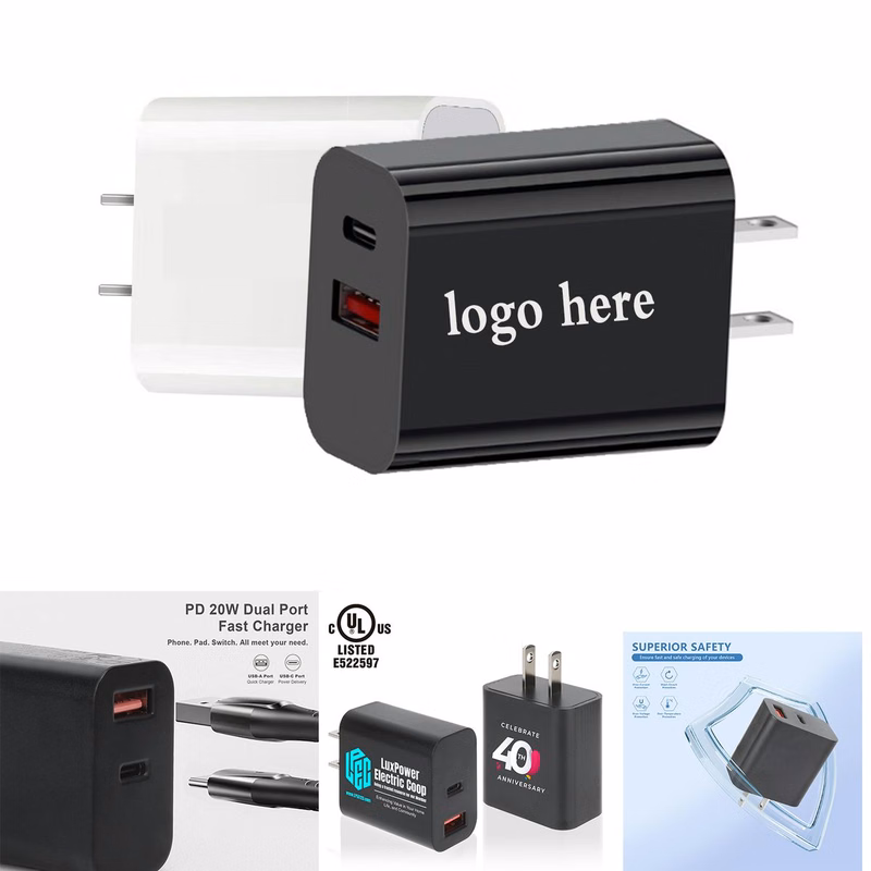 Certified 20W Dual USB PD Charger

