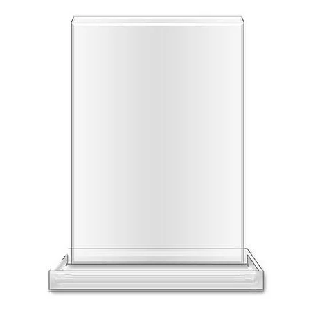 Blank Acrylic: Rectangle 4x6x.375" Clear, 6x2 Clea 1