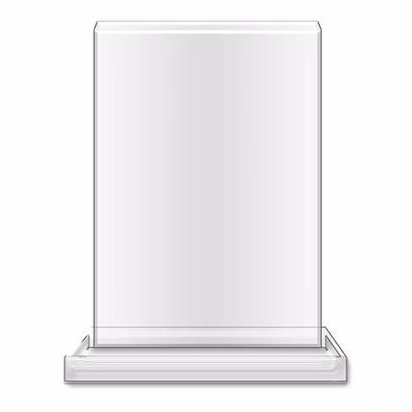 Blank Acrylic: Rectangle 4x6x.375" Clear, 6x2 Clea