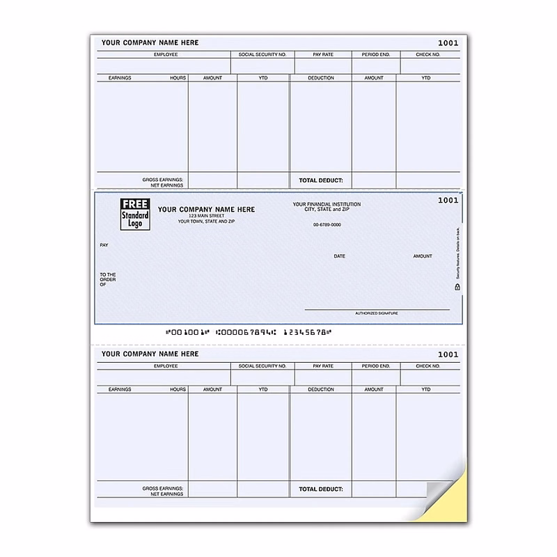 Laser Payroll Check