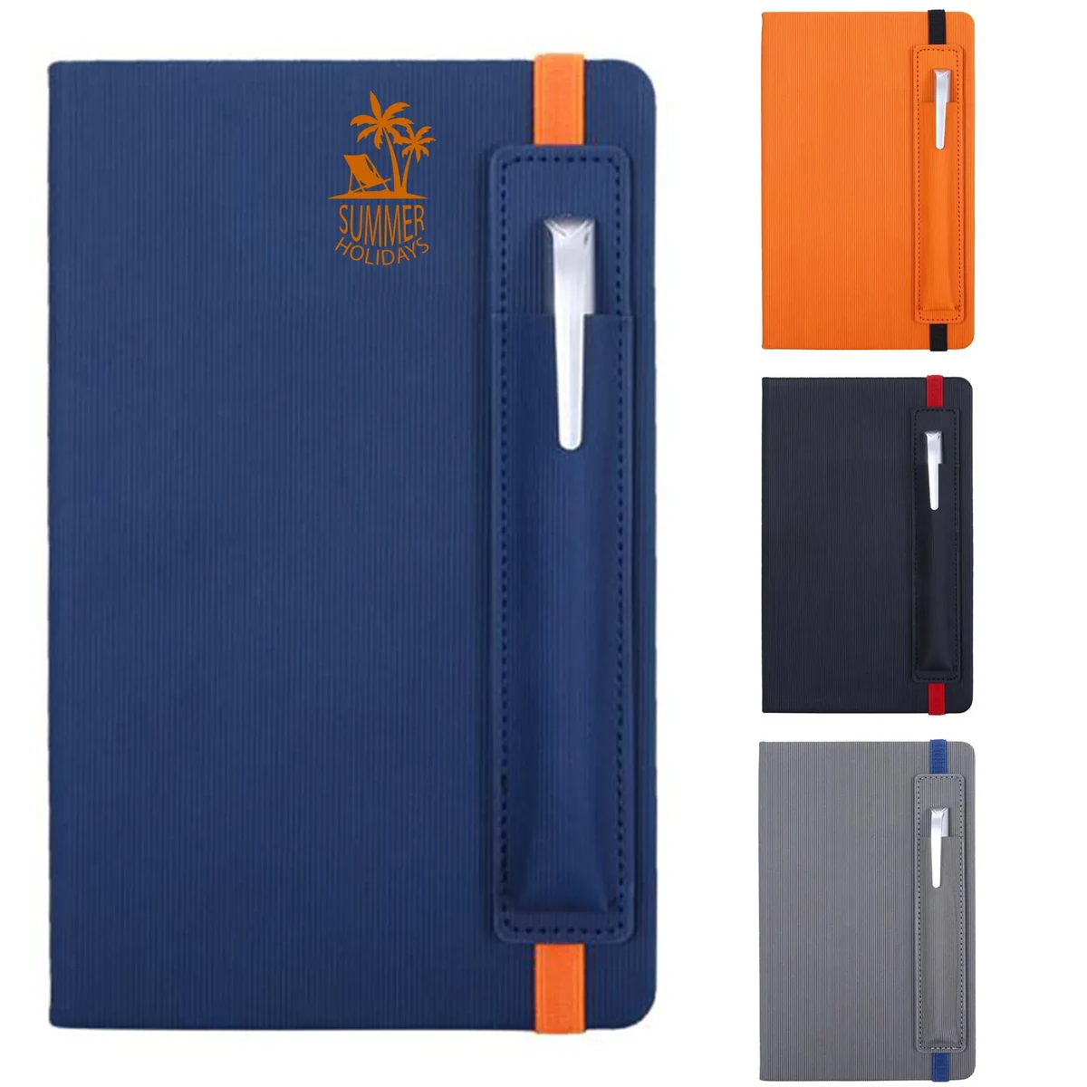 A5 Notebook with Pen Pouch Corporate Business Logo Printed 1