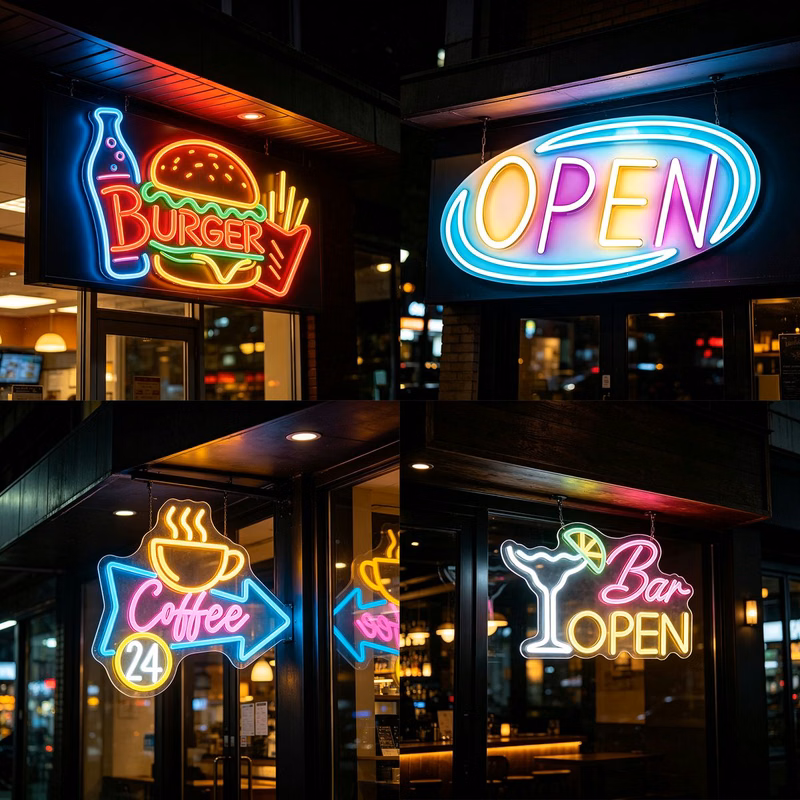LED Neon Advertisement Lights