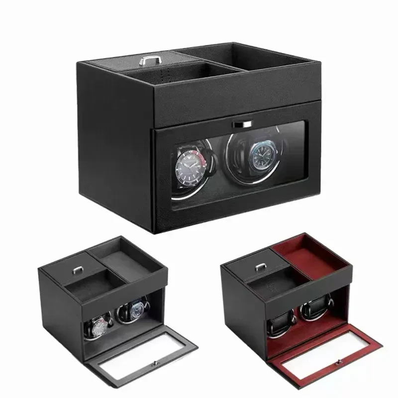 Multi-Function 2-Slot Watch Winder Jewelry Storage Box 1