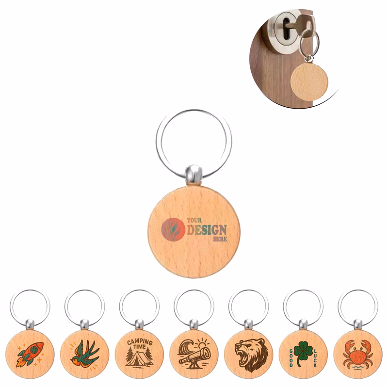 Custom Wood Keychain