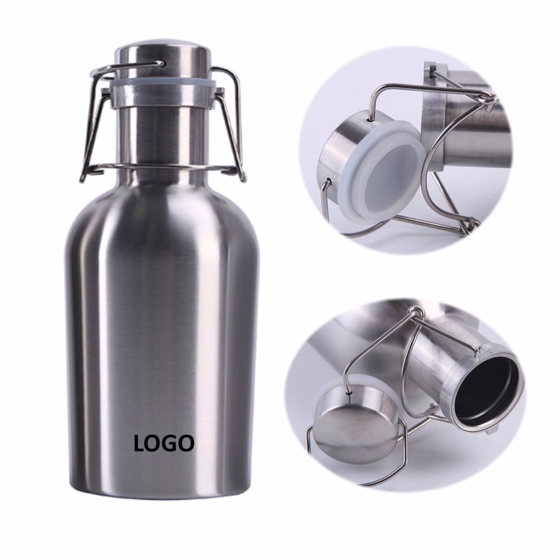 36oz Beer Bottle Swing Top Stainless Steel Tumbler