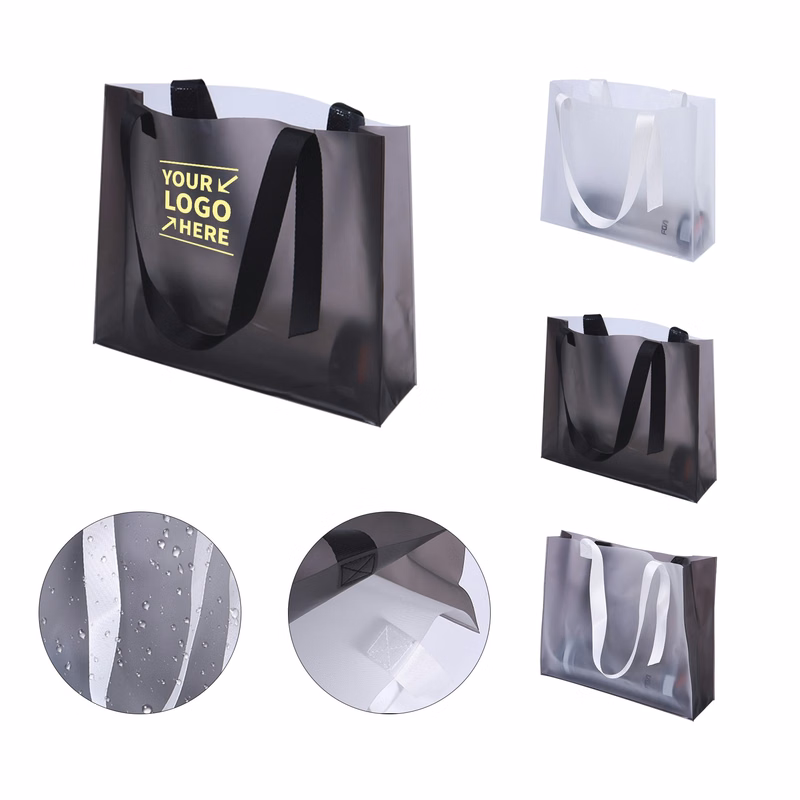 PVC Clear Frosted Tote Bag