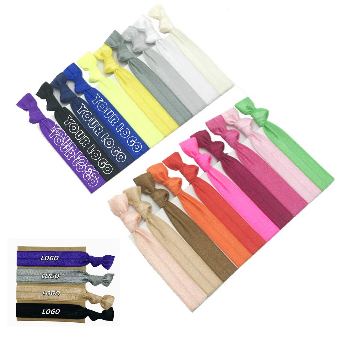 Knotted Hair Ties Elastic Ribbon 1