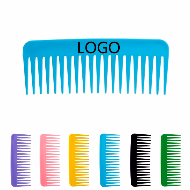 Rectangular Wide Toothed Plastic Comb