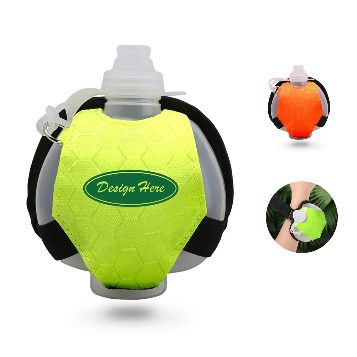 200ml Reflective Wristband Water Bottle 1