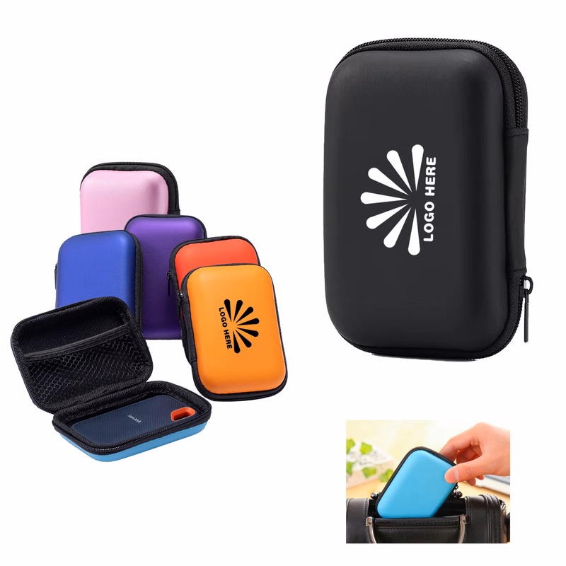 Portable Hard Drive And Data Cable Storage Bag