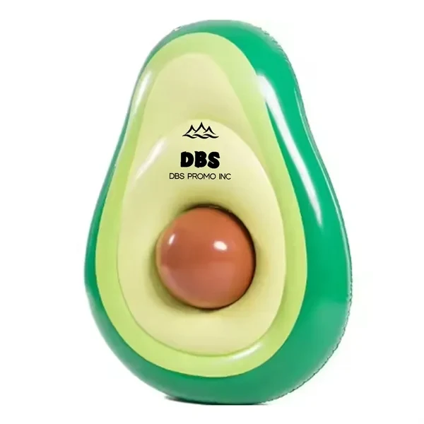 Adorable Inflatable Avocado Pool Float Floatie with Ball 1