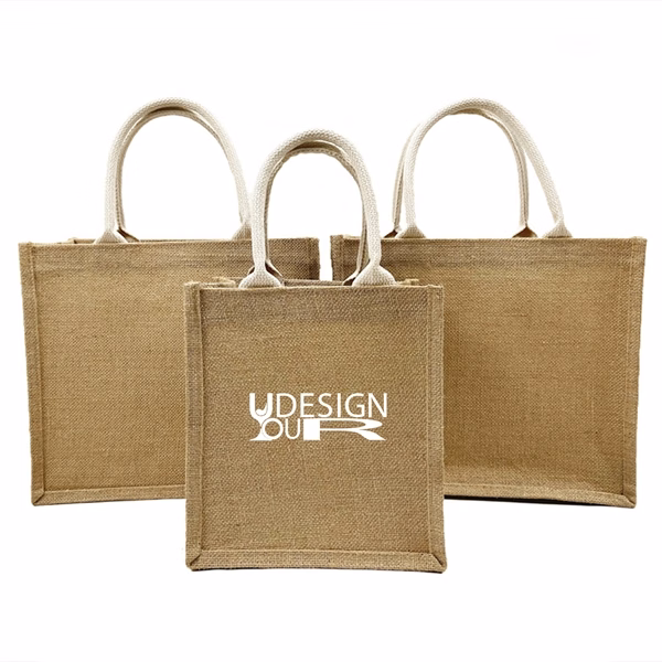 Reusable Jute Grocery Bag MOQ50pcs