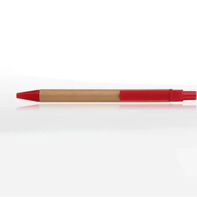 Custom Eco-friendly Kraft Paper Press-type Ballpoint Pen 1