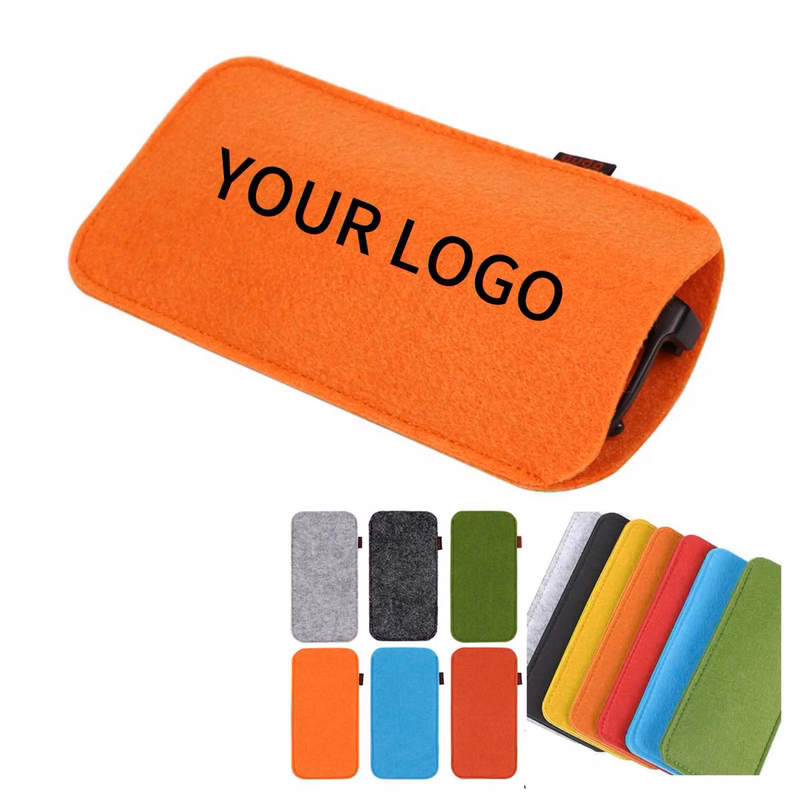 Lightweight Felt Pouch for Sunglasses Storage