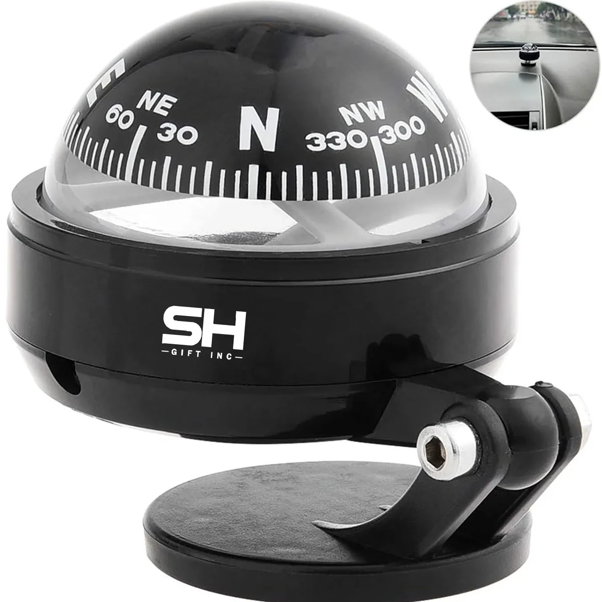 Adjustable Dashboard Compass Ball 1