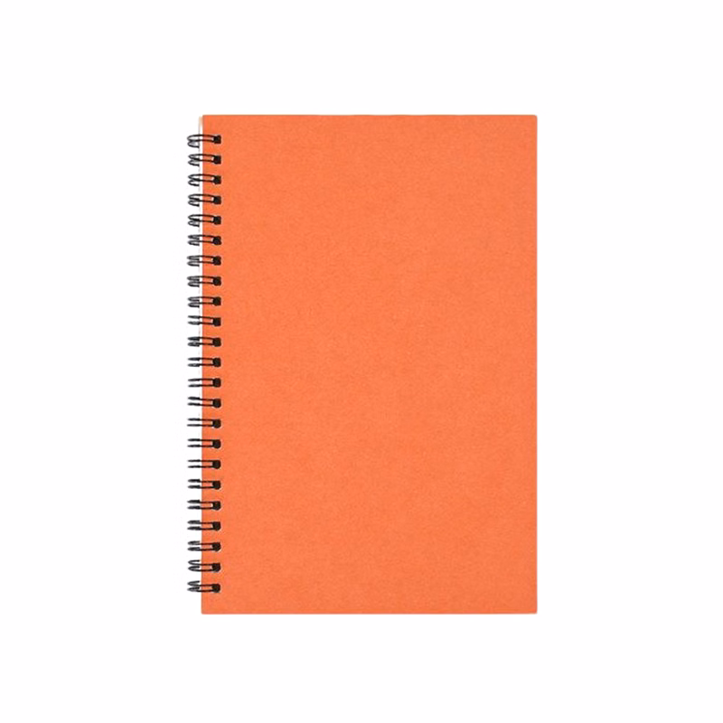 Spiral Bound A5 Notebook With Kraft Paper Cover