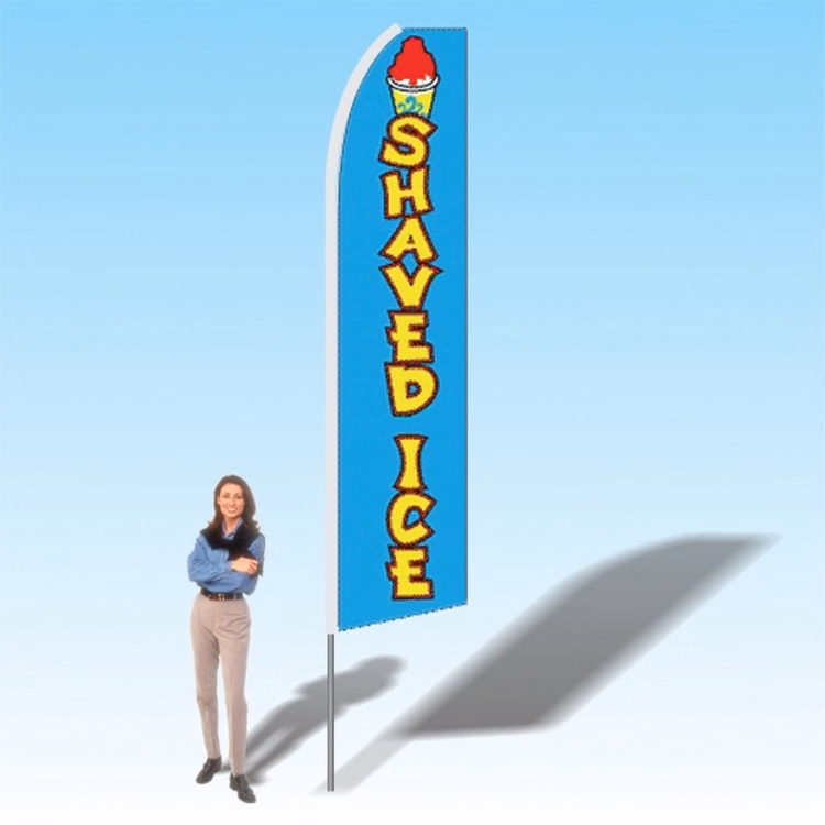 15FT Shaved Ice Advertising Banner Flag